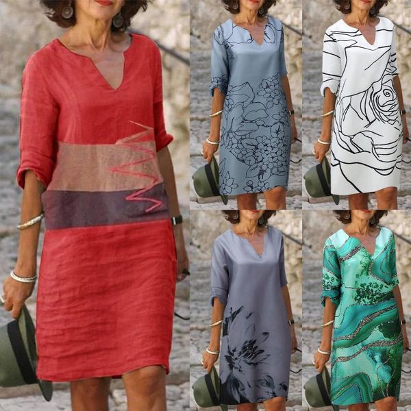 casual dresses fashion womens dress retro printing v-neck short sleeve comfy long elegant vestidos de verano #g2, Black;gray
casual dresses fashion womens dress retro printing v-neck short sleeve comfy long elegant vestidos de verano #g2, Black;gray