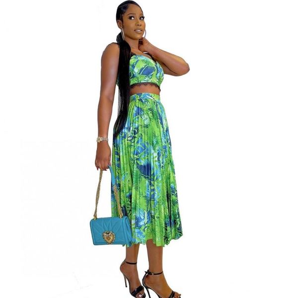ethnic clothing pleated skirt african clothes women 2 piece set camis crop high waist elegant streetwear, Red
ethnic clothing pleated skirt african clothes women 2 piece set camis crop high waist elegant streetwear, Red
