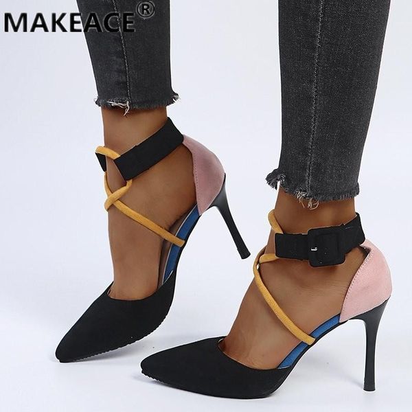 sandals 35-43 large size ladies velvet bun head super high heel fashion color matching cool women's shoes party shoe, Black
sandals 35-43 large size ladies velvet bun head super high heel fashion color matching cool women's shoes party shoe, Black