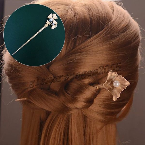 fashion chinese leaves hair pin vintage hairpin for women bridal similated pearls hairpins sticks wedding hair accessories, Golden;silver
fashion chinese leaves hair pin vintage hairpin for women bridal similated pearls hairpins sticks wedding hair accessories, Golden;silver