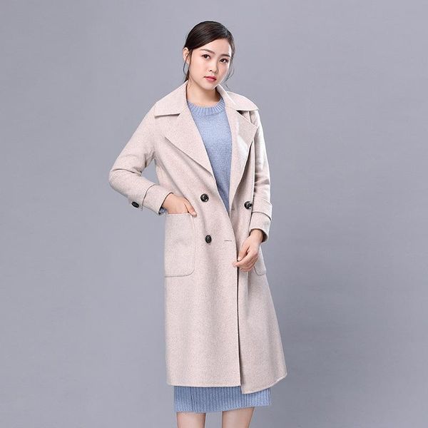 women's wool & blends kmetram 100% coat female jacket woman spring 2021 streetwear double-side woolen coats and jackets women abrigo mu, Black
women's wool & blends kmetram 100% coat female jacket woman spring 2021 streetwear double-side woolen coats and jackets women abrigo mu, Black