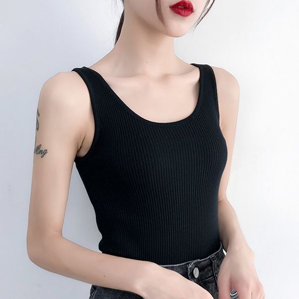 tank women for women blusas mujer de moda verano sleeveless o neck knitted tank camis female camisole d572 210426, White
tank women for women blusas mujer de moda verano sleeveless o neck knitted tank camis female camisole d572 210426, White