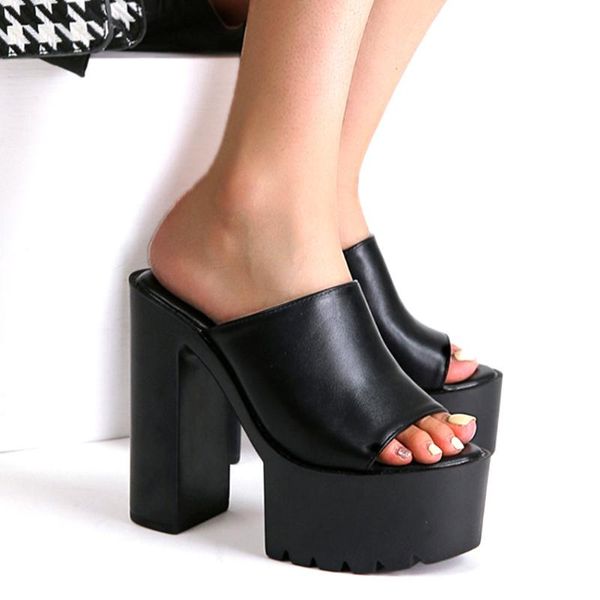 sandals brand extreme high block heels slipper platform black gothic trendy mules summer party shoes women
sandals brand extreme high block heels slipper platform black gothic trendy mules summer party shoes women