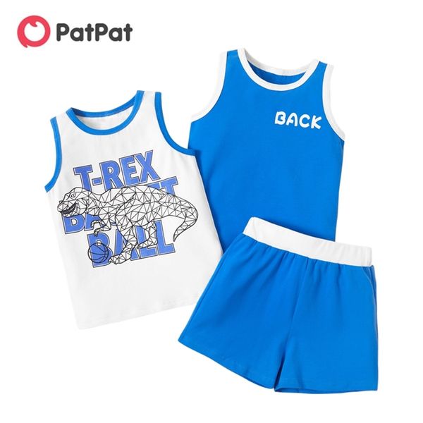 3-pack 2-6y summer baby boys t-shirt & shorts set letter dinosaur cotton sleeveless camisole sets for kids 210528, White
3-pack 2-6y summer baby boys t-shirt & shorts set letter dinosaur cotton sleeveless camisole sets for kids 210528, White