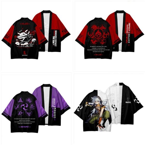 ethnic clothing japanese anime kimono game genshin impact cosplay costumes design diluc keqing paimon qiqi haori halloween cloak, Red
ethnic clothing japanese anime kimono game genshin impact cosplay costumes design diluc keqing paimon qiqi haori halloween cloak, Red