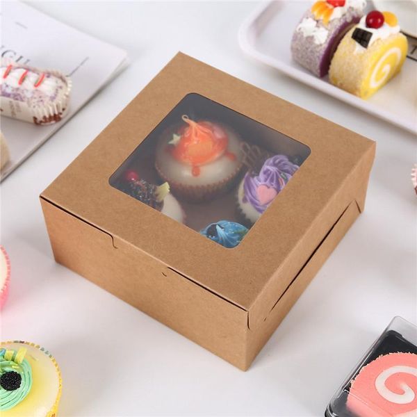 gift wrap 10pcs 16*16*7.5cm muffin cookies candy box cardboard cake kraft paper cupcake packing with window for wedding party
gift wrap 10pcs 16*16*7.5cm muffin cookies candy box cardboard cake kraft paper cupcake packing with window for wedding party