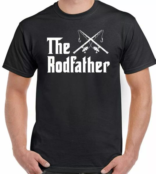 fishing man funny the rodfather bar father day daddy reel, White;black 
fishing man funny the rodfather bar father day daddy reel, White;black