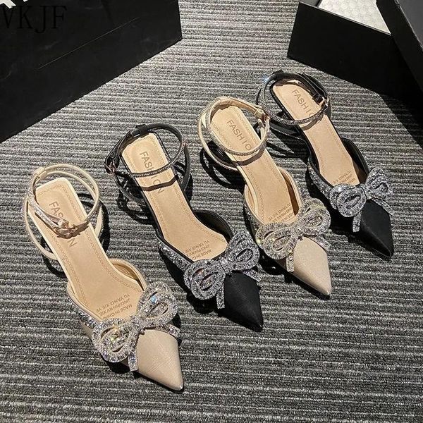 sandals women summer 2021 butterfly knot high heels pumps shoes ladies and crystal chaussures, Black
sandals women summer 2021 butterfly knot high heels pumps shoes ladies and crystal chaussures, Black