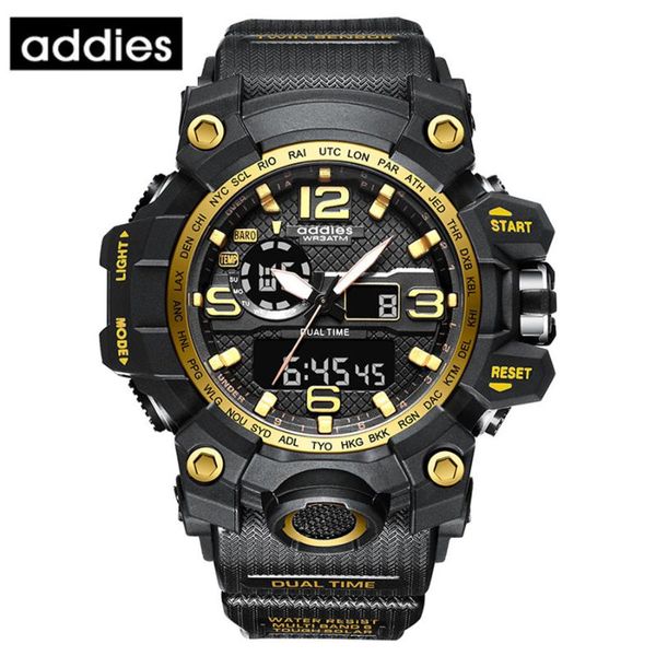 wristwatches addies men military brand watch 50mwaterproof wristwatch led alarm clock sport male relogios masculino, Slivery;brown
wristwatches addies men military brand watch 50mwaterproof wristwatch led alarm clock sport male relogios masculino, Slivery;brown