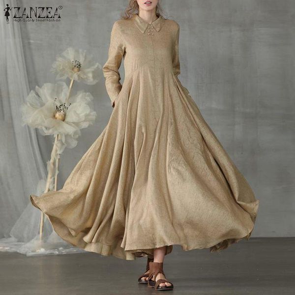 casual dresses elegant solid shirt dress women's spring sundress zanzea 2021 button maxi vestidos female lapelcotton robe plus size 5xl, Black;gray
casual dresses elegant solid shirt dress women's spring sundress zanzea 2021 button maxi vestidos female lapelcotton robe plus size 5xl, Black;gray