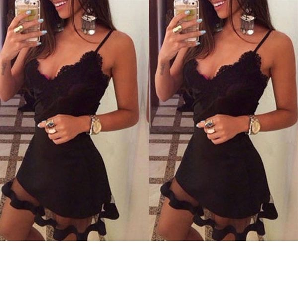 women dress casual bandage bodycon female summer sleeveless ladies lace beach party evening short mini clothing 210522, Black;gray
women dress casual bandage bodycon female summer sleeveless ladies lace beach party evening short mini clothing 210522, Black;gray
