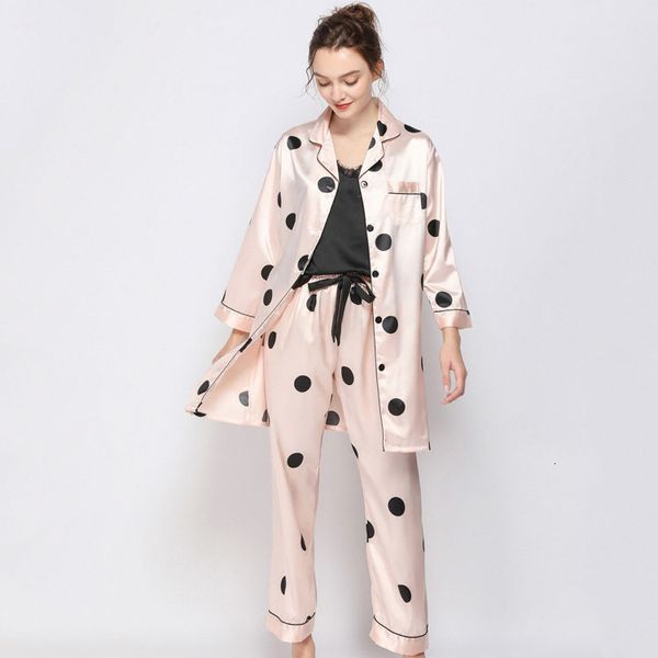 women's sleepwear 3 pcs pajamas set woman v lead camisole bow trousers loose pyjamas sa0o, Black;red
women's sleepwear 3 pcs pajamas set woman v lead camisole bow trousers loose pyjamas sa0o, Black;red