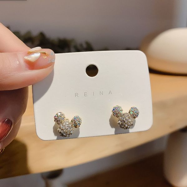 2020 new crystal mini mouse earing tiny rat tunnels for women kids rhinestone small animal ear stud earrings cartoon movie jewelry, Silver
2020 new crystal mini mouse earing tiny rat tunnels for women kids rhinestone small animal ear stud earrings cartoon movie jewelry, Silver