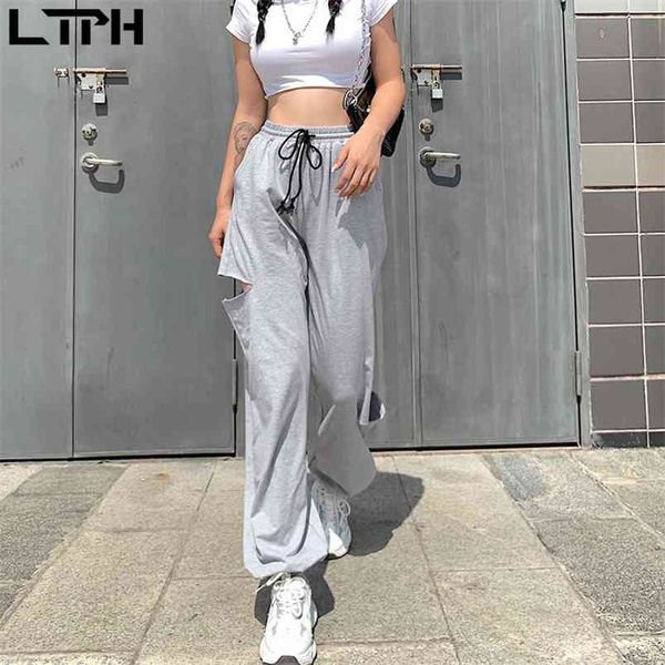 ltph autumn arrival ins street vintage casual high waist sweatpants solid color wild simple hole design trousers women 210423, White;black
ltph autumn arrival ins street vintage casual high waist sweatpants solid color wild simple hole design trousers women 210423, White;black