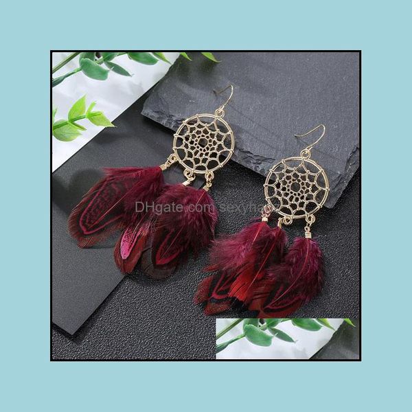stud earrings jewelry s1478 bohemian fashion vintage dreamcatcher feather tassel dangle drop delivery 2021 ppiex, Golden;silver
stud earrings jewelry s1478 bohemian fashion vintage dreamcatcher feather tassel dangle drop delivery 2021 ppiex, Golden;silver