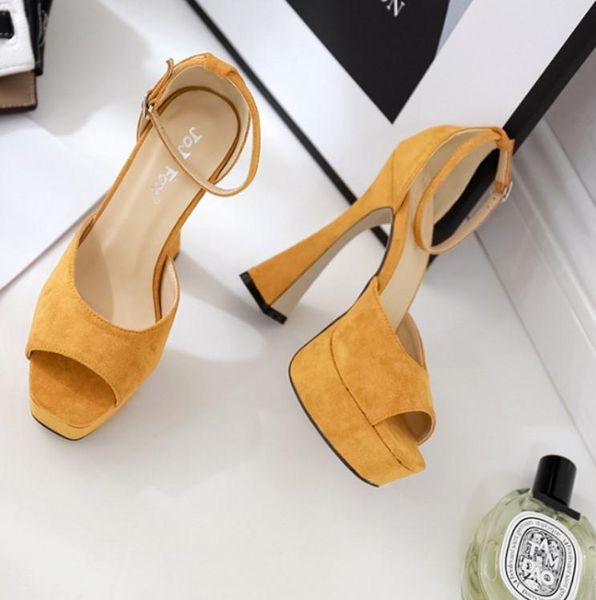 sandals epher faux suede chunky heels peep toe ankle strap platform cocktail footwear night out, Black
sandals epher faux suede chunky heels peep toe ankle strap platform cocktail footwear night out, Black