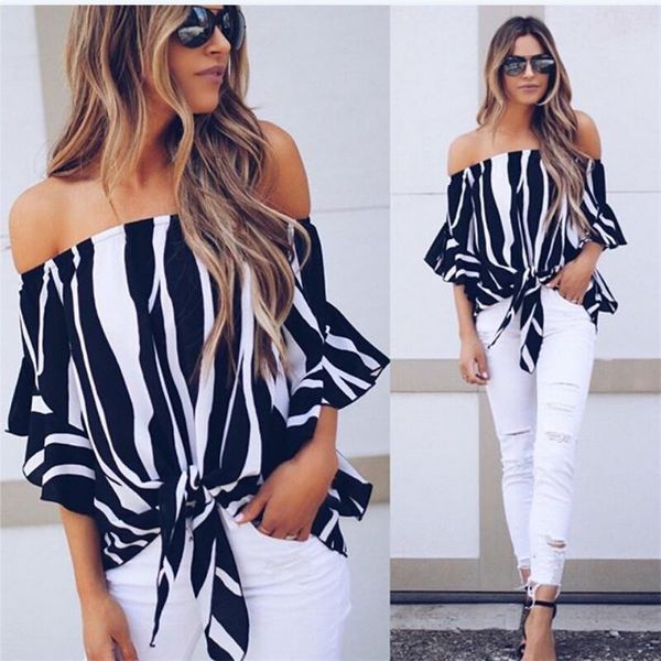 women's blouses & shirts us women off shoulder long sleeve fashion shirt casual slash neck blouse loose, White
women's blouses & shirts us women off shoulder long sleeve fashion shirt casual slash neck blouse loose, White