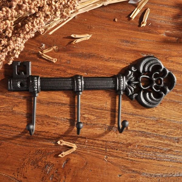 hangers & racks 3 hooks cast iron key hook clothes rack holder wall mounted hat hanger for home decoration
hangers & racks 3 hooks cast iron key hook clothes rack holder wall mounted hat hanger for home decoration