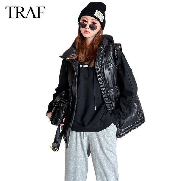 women's down & parkas 2022 fashion autumn women cotton vest lady short sleeveless jacke winter female jackets outwear solid korean, Black
women's down & parkas 2022 fashion autumn women cotton vest lady short sleeveless jacke winter female jackets outwear solid korean, Black
