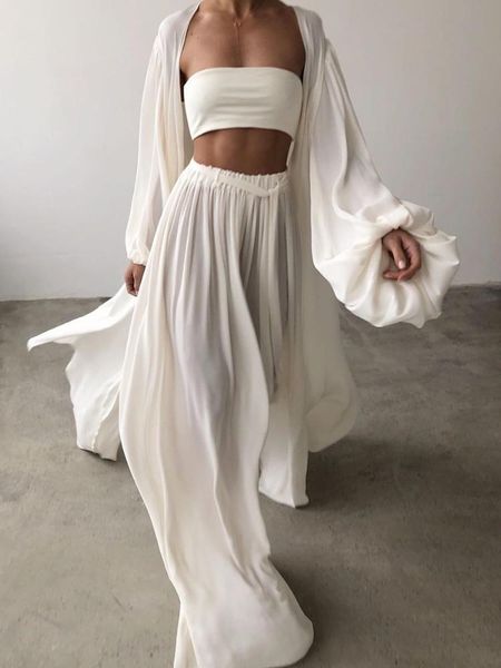 women's two piece pants 2021 fashion product european and american spring summer jacket 3 suit lounge wear set, White
women's two piece pants 2021 fashion product european and american spring summer jacket 3 suit lounge wear set, White