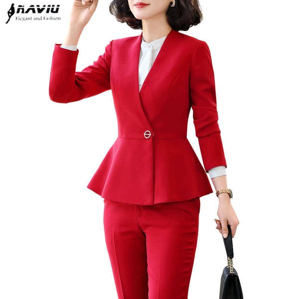 fashion long sleeve professional pants suit red business slim blazer and trousers office ladies formal interview work wear 210604, White;black
fashion long sleeve professional pants suit red business slim blazer and trousers office ladies formal interview work wear 210604, White;black
