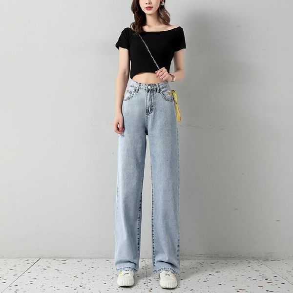 women's jeans 2021 wrinkled chrysanthemum thin loose wide leg for women plus size woman high waisted jean femme casual, Blue
women's jeans 2021 wrinkled chrysanthemum thin loose wide leg for women plus size woman high waisted jean femme casual, Blue