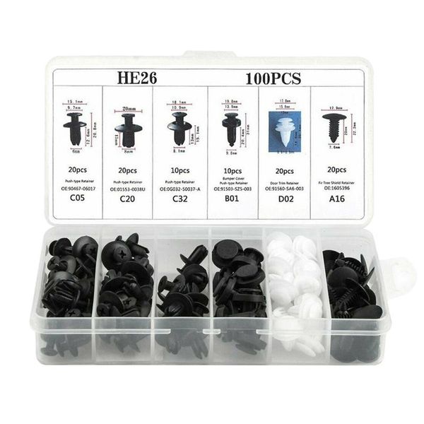 other vehicle tools 100pc auto car fender liner fastener bumper interior trim retainer push clip pin
other vehicle tools 100pc auto car fender liner fastener bumper interior trim retainer push clip pin