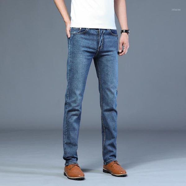 men's jeans stretch homme pants slim fit casual man classic blue straight denim trousers soft 2021 brand male clothing
men's jeans stretch homme pants slim fit casual man classic blue straight denim trousers soft 2021 brand male clothing