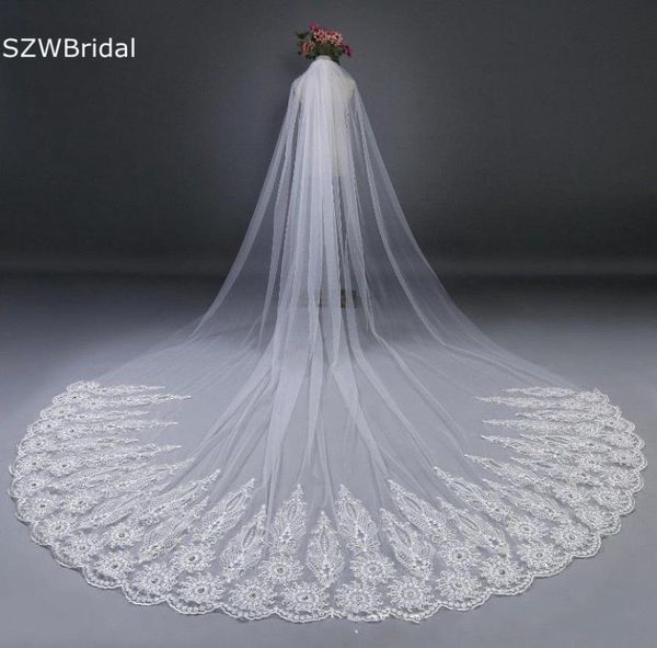 bridal veils arrival white ivory cathedral wedding beaded lace veil bride accessories dentelle mariage voile mariee, Black
bridal veils arrival white ivory cathedral wedding beaded lace veil bride accessories dentelle mariage voile mariee, Black