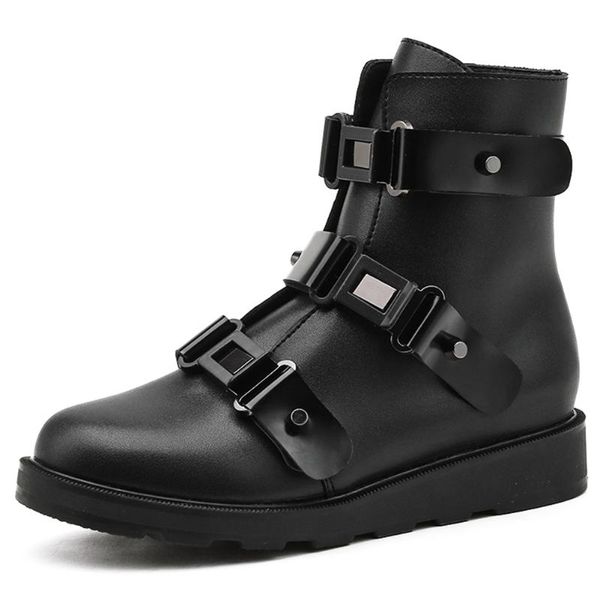 boots sarairis metal sewing women fashion ladies round toe buckle ankle shoes, Black
boots sarairis metal sewing women fashion ladies round toe buckle ankle shoes, Black
