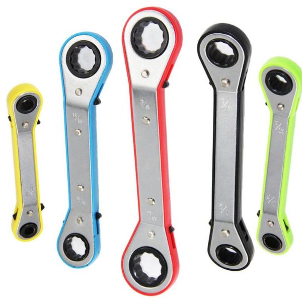 hand tools 5 pcs offset box end ratchet spanner double ring wrenches crooked for narrow spaces five colors metric/sae
hand tools 5 pcs offset box end ratchet spanner double ring wrenches crooked for narrow spaces five colors metric/sae