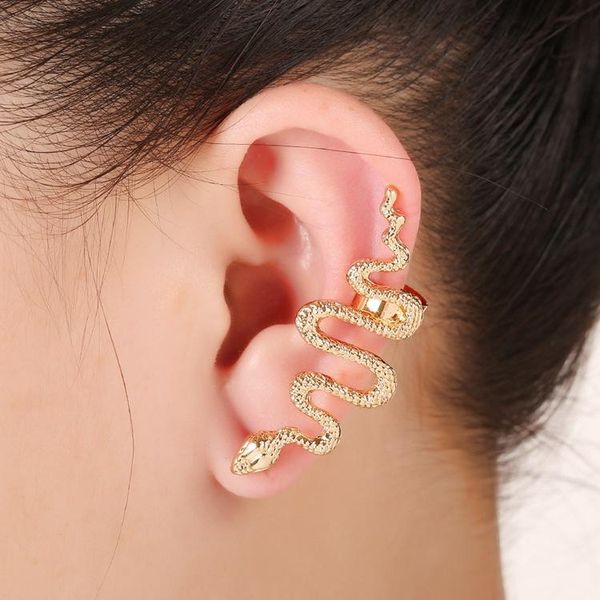 ear clip exaggerated snakeshaped unilateral bone vintage metal serpentine stud earrings fashion jewelry, Golden;silver
ear clip exaggerated snakeshaped unilateral bone vintage metal serpentine stud earrings fashion jewelry, Golden;silver
