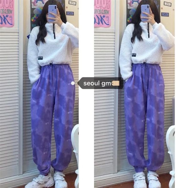 women's pants & capris dailou fashion casual long summer high waist lace-up tie-dye loose trousers women vintage streetwear 2021, Black;white
women's pants & capris dailou fashion casual long summer high waist lace-up tie-dye loose trousers women vintage streetwear 2021, Black;white