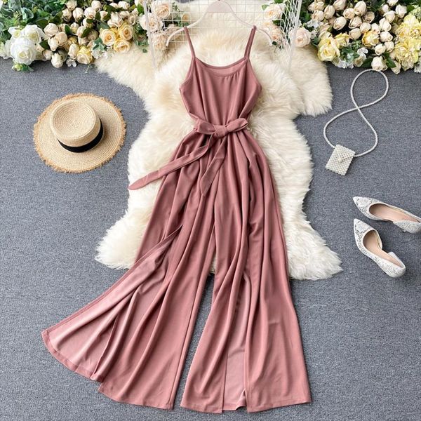 holiday retro solid color womens rompers round neck backless sleeveless high waist lace up split wide jumpsuit women overalls n359, Black;white
holiday retro solid color womens rompers round neck backless sleeveless high waist lace up split wide jumpsuit women overalls n359, Black;white