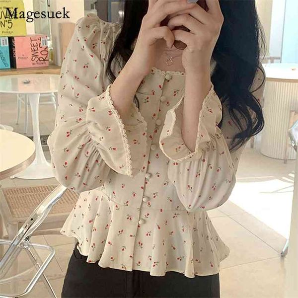 vintage blouse women all match sweet floral shirts chic korean cute long sleeve s blouses blusas 10111 210512, White
vintage blouse women all match sweet floral shirts chic korean cute long sleeve s blouses blusas 10111 210512, White