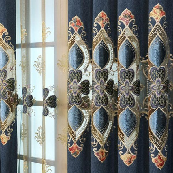 curtain & drapes arrival cafe luxurious navy embroidery curtains for bedroom european velvet hollow tulle living room screen
curtain & drapes arrival cafe luxurious navy embroidery curtains for bedroom european velvet hollow tulle living room screen