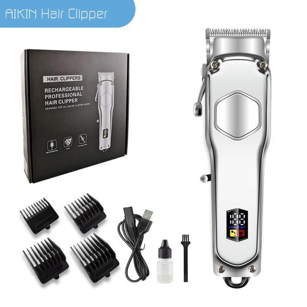 hair clippers aikin silver metal trimmer professional 2000mah large capacity clipper usb rechargeable cutting machine barber
hair clippers aikin silver metal trimmer professional 2000mah large capacity clipper usb rechargeable cutting machine barber