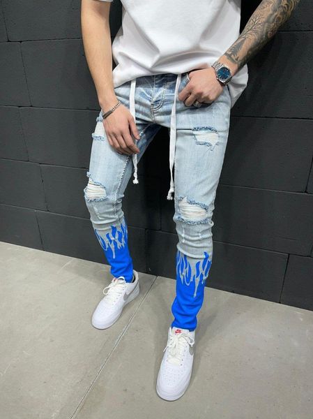 the manufacturer directlynew men's slim cut small leg printed flame fashion denim tether jeans, Blue
the manufacturer directlynew men's slim cut small leg printed flame fashion denim tether jeans, Blue