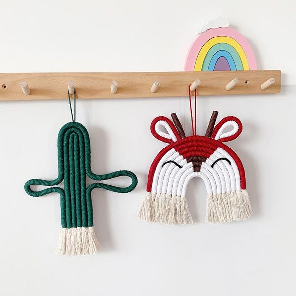 decorative objects & figurines handmade cotton woven wall decoration with tassels cartoon animal artwork hanging ornament for kids nursery r
decorative objects & figurines handmade cotton woven wall decoration with tassels cartoon animal artwork hanging ornament for kids nursery r