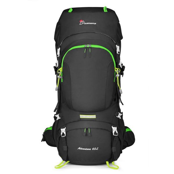 backpack mountain60 liter hiking internal frame with rain cover
