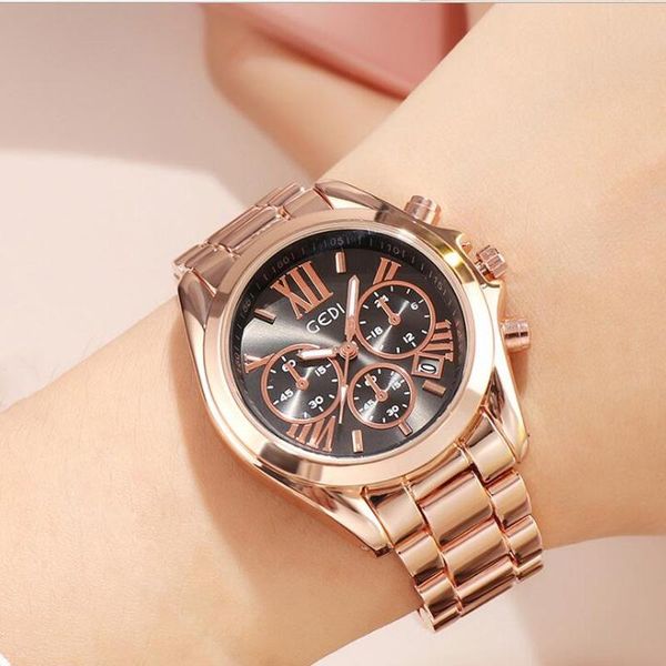 wristwatches women watches stainless steel waterproof calendar business clock female luxuryquartz wrist watch bracelet relogio feminino, Slivery;brown
wristwatches women watches stainless steel waterproof calendar business clock female luxuryquartz wrist watch bracelet relogio feminino, Slivery;brown