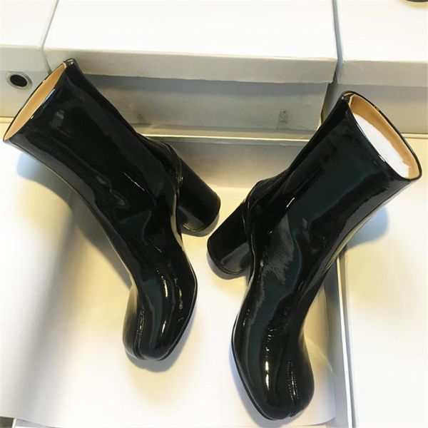 women toe genuine leather ankle boots hook loop closure type round heels woman high shoes, Black
women toe genuine leather ankle boots hook loop closure type round heels woman high shoes, Black