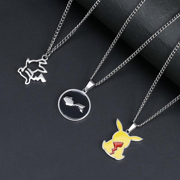 chains creative hollow design cartoon character necklace fashion simple t-shirt accessories couple gift, Silver
chains creative hollow design cartoon character necklace fashion simple t-shirt accessories couple gift, Silver