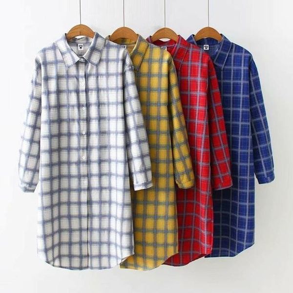 women's blouses & shirts women oversize plaid spring long sleeve harajuku korean style leisure womens fashion trendy plus size all-matc, White
women's blouses & shirts women oversize plaid spring long sleeve harajuku korean style leisure womens fashion trendy plus size all-matc, White
