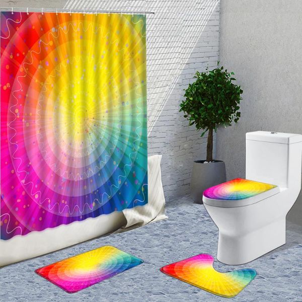 shower curtains modern creative pattern printing curtain set rainbow colors washable fabric flannel carpet bathroom decoration
shower curtains modern creative pattern printing curtain set rainbow colors washable fabric flannel carpet bathroom decoration