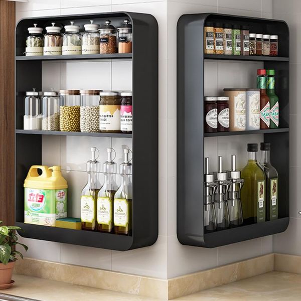 hooks & rails nordic kitchen condiment rack wall-mounted perforated seasoning storage
hooks & rails nordic kitchen condiment rack wall-mounted perforated seasoning storage