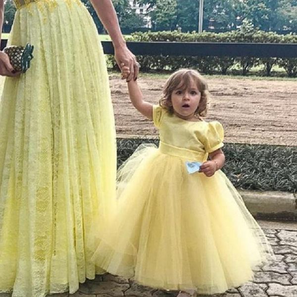 girl's dresses simple charming yellow mother and flower girl for wedding o neck stain tulle formal kids ball gowns prom pageant wears, Red;yellow
girl's dresses simple charming yellow mother and flower girl for wedding o neck stain tulle formal kids ball gowns prom pageant wears, Red;yellow