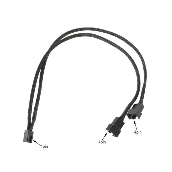 4-pin pwm to dual sleeved computer case fan power y-splitter adapter cable cables & connectors
4-pin pwm to dual sleeved computer case fan power y-splitter adapter cable cables & connectors