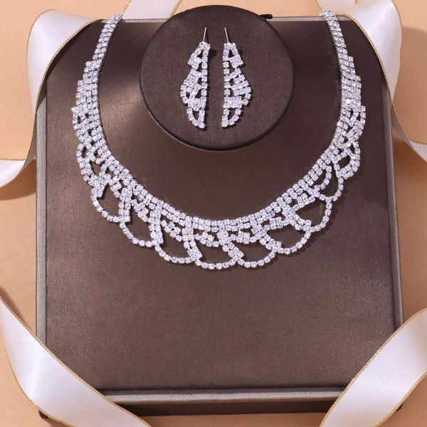 earrings & necklace stonefans luxury silver color rhinestone sets for women christmas gift bridal jewelry set wedding accessories
earrings & necklace stonefans luxury silver color rhinestone sets for women christmas gift bridal jewelry set wedding accessories