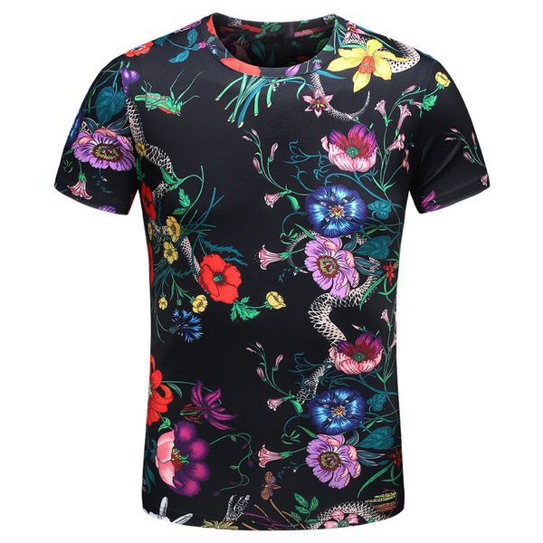 luxury t shirt design summer new short sleeve round neck pullover casual flower t-shirt men's street trend breathable base, White;black
luxury t shirt design summer new short sleeve round neck pullover casual flower t-shirt men's street trend breathable base, White;black